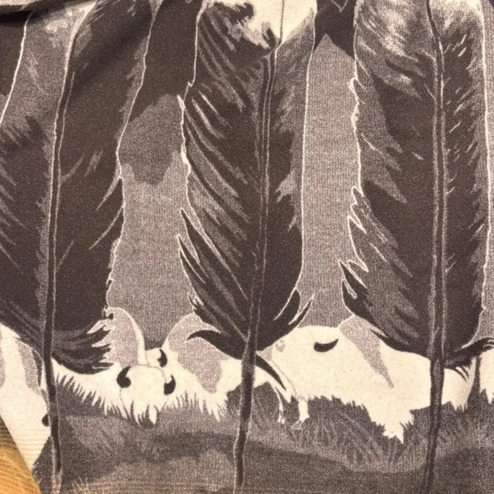 In Their element Pendleton Blanket Robe Beaver State Bison Feather 60”x76”